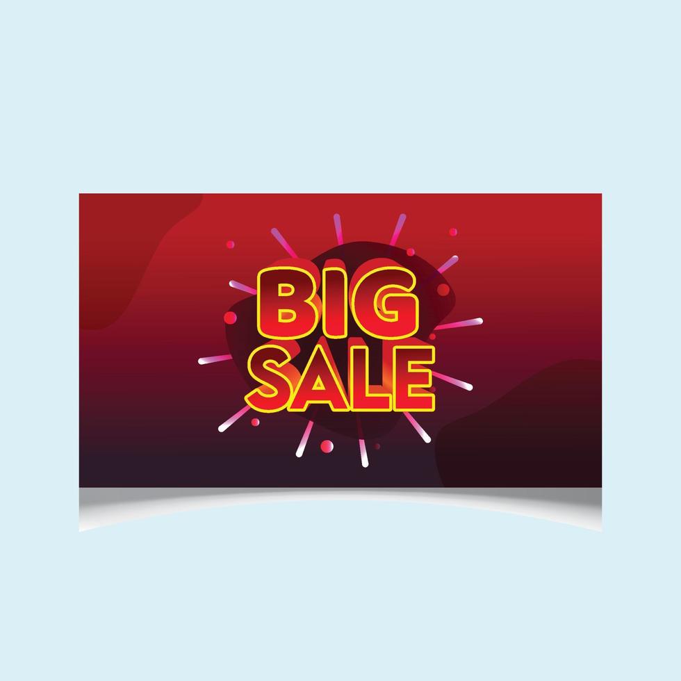 Big Sale Banner, Special offer background shop now vector