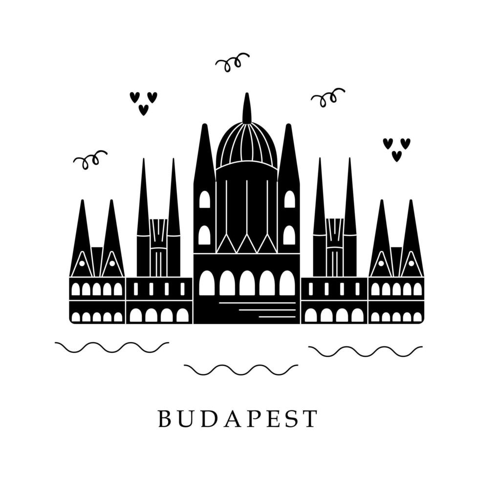 European capitals, Budapest vector