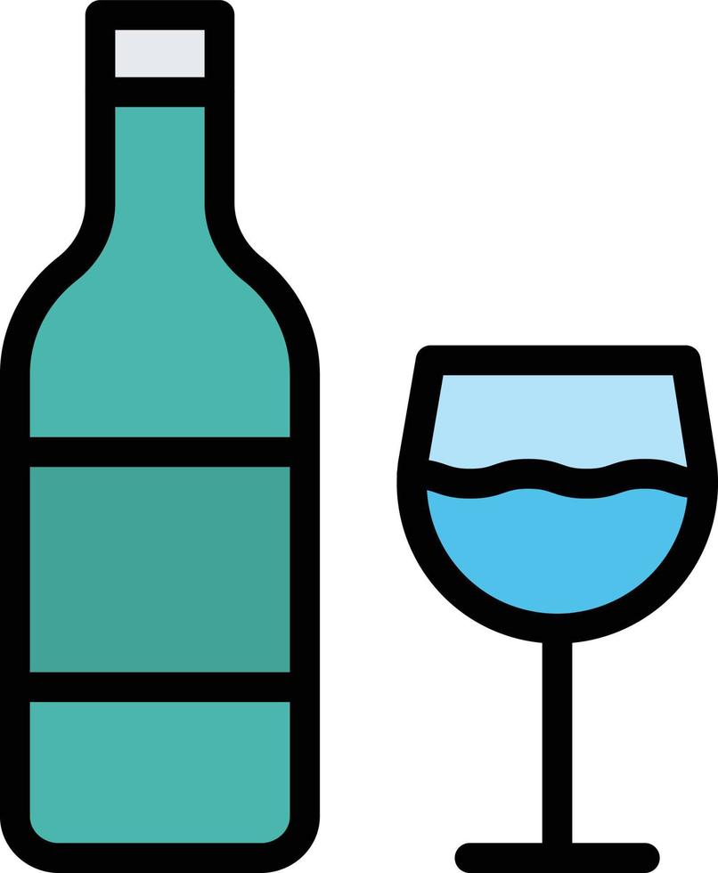 ilustración de diseño de icono de vector de vino