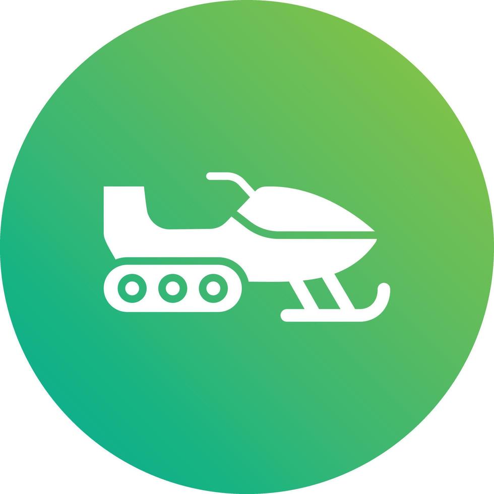 Snowmobile Vector Icon Design Illustration