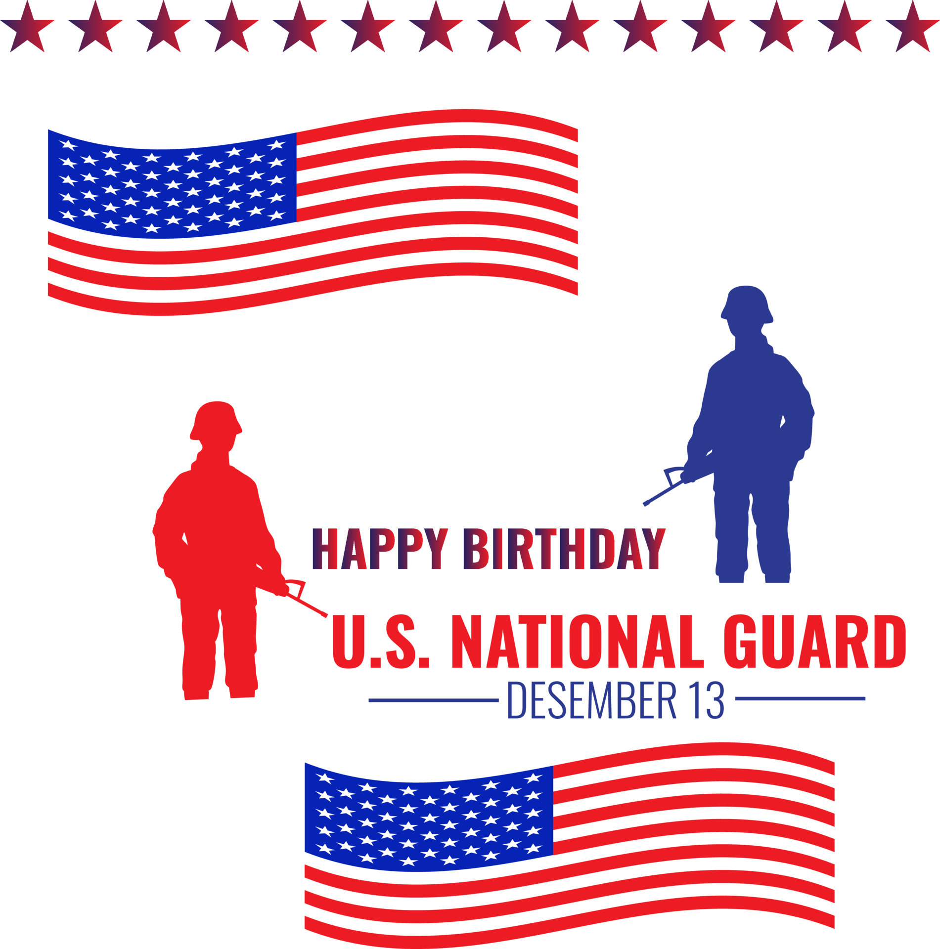 fondo feliz cumpleaños guardia nacional. cartel de tema de cumpleaños