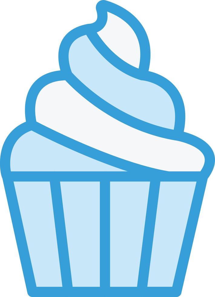 ilustración de diseño de icono de vector de muffin dulce