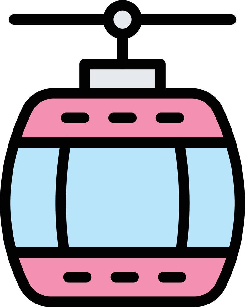 Cable Car Vector Icon Design Illustration