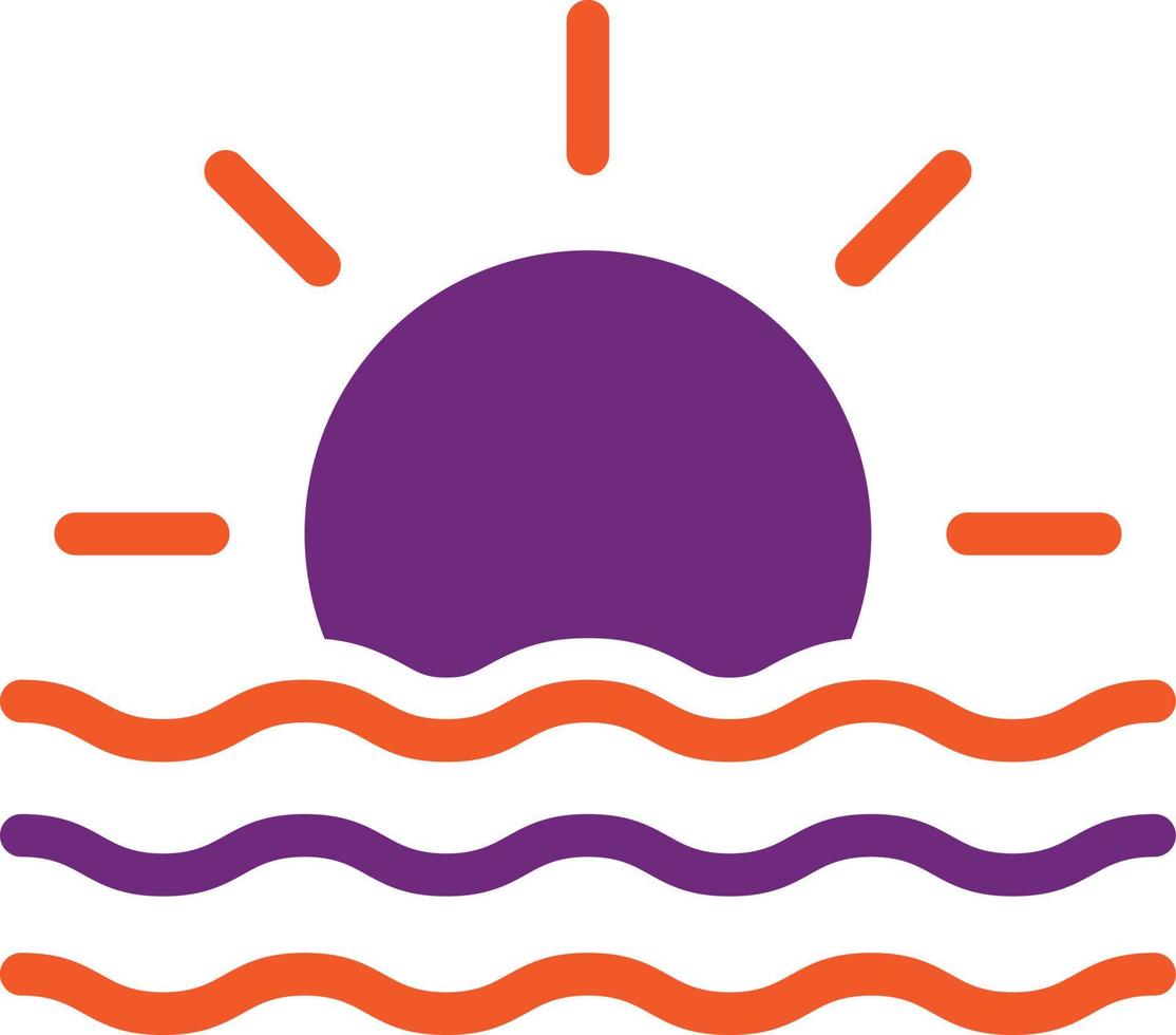 Sun Rise Vector Icon Design Illustration