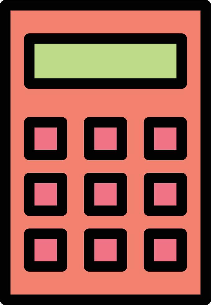 ilustración de diseño de icono de vector de calculadora