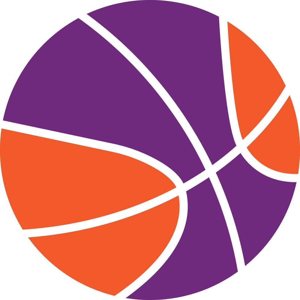 ilustración de diseño de icono de vector de baloncesto
