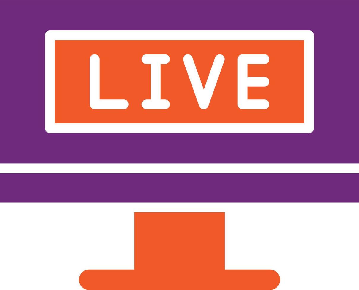 Live Stream Vector Icon Design Illustration