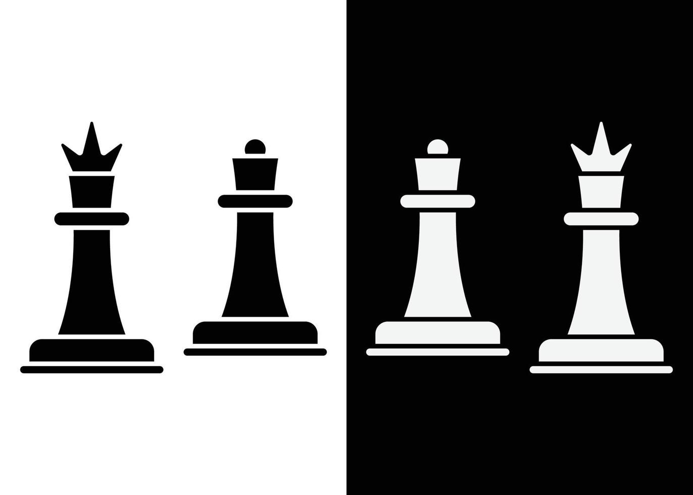 Chess icon logo design template vector isolated illustration