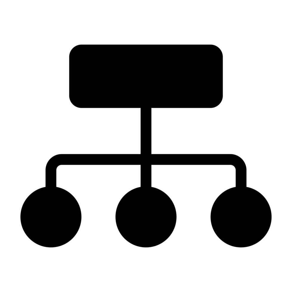 An icon design of flowchart vector