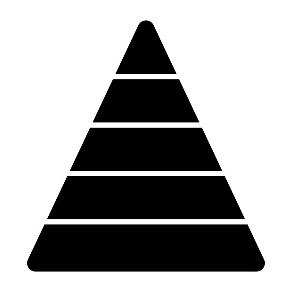 Vector design of pyramid chart