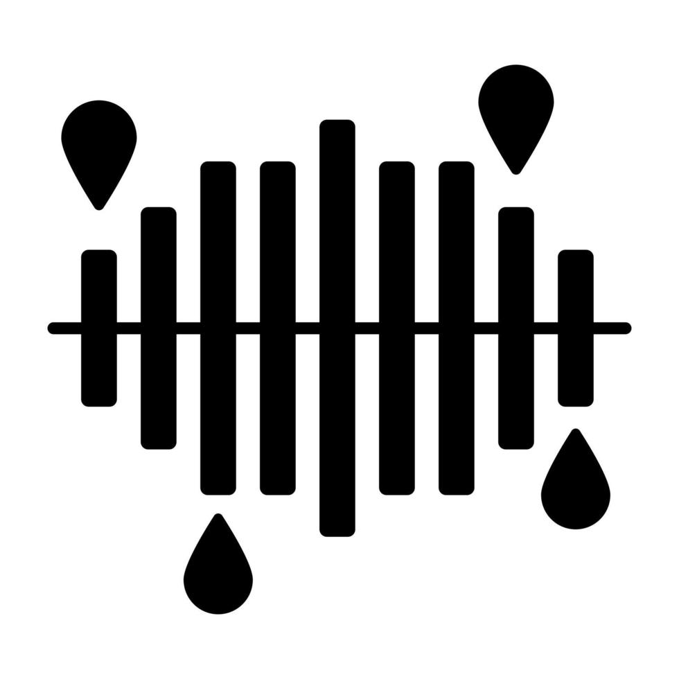 Modern design icon of vertical bar chart vector