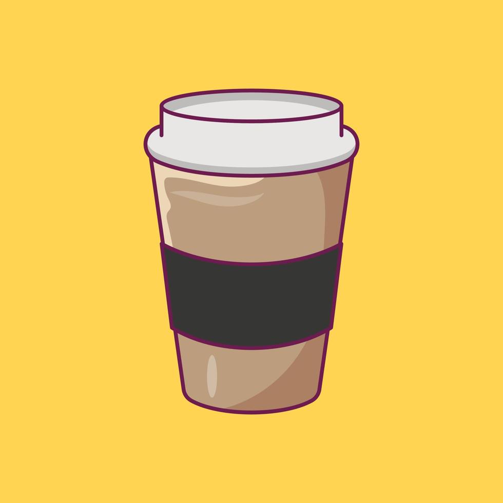 ilustración de vector de café en un fondo. símbolos de calidad premium. iconos vectoriales para concepto y diseño gráfico.