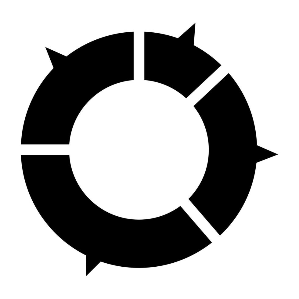An icon design of donut chart 14067709 Vector Art at Vecteezy