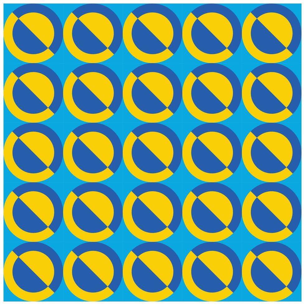 fondo geométrico con patrón circular que repite regularmente papel tapiz abstracto en azul vector
