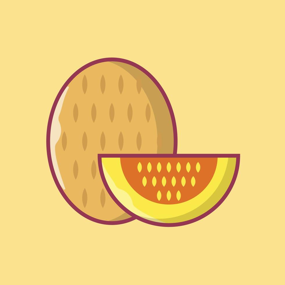 ilustración de vector de fruta en un fondo. símbolos de calidad premium. iconos vectoriales para concepto y diseño gráfico.