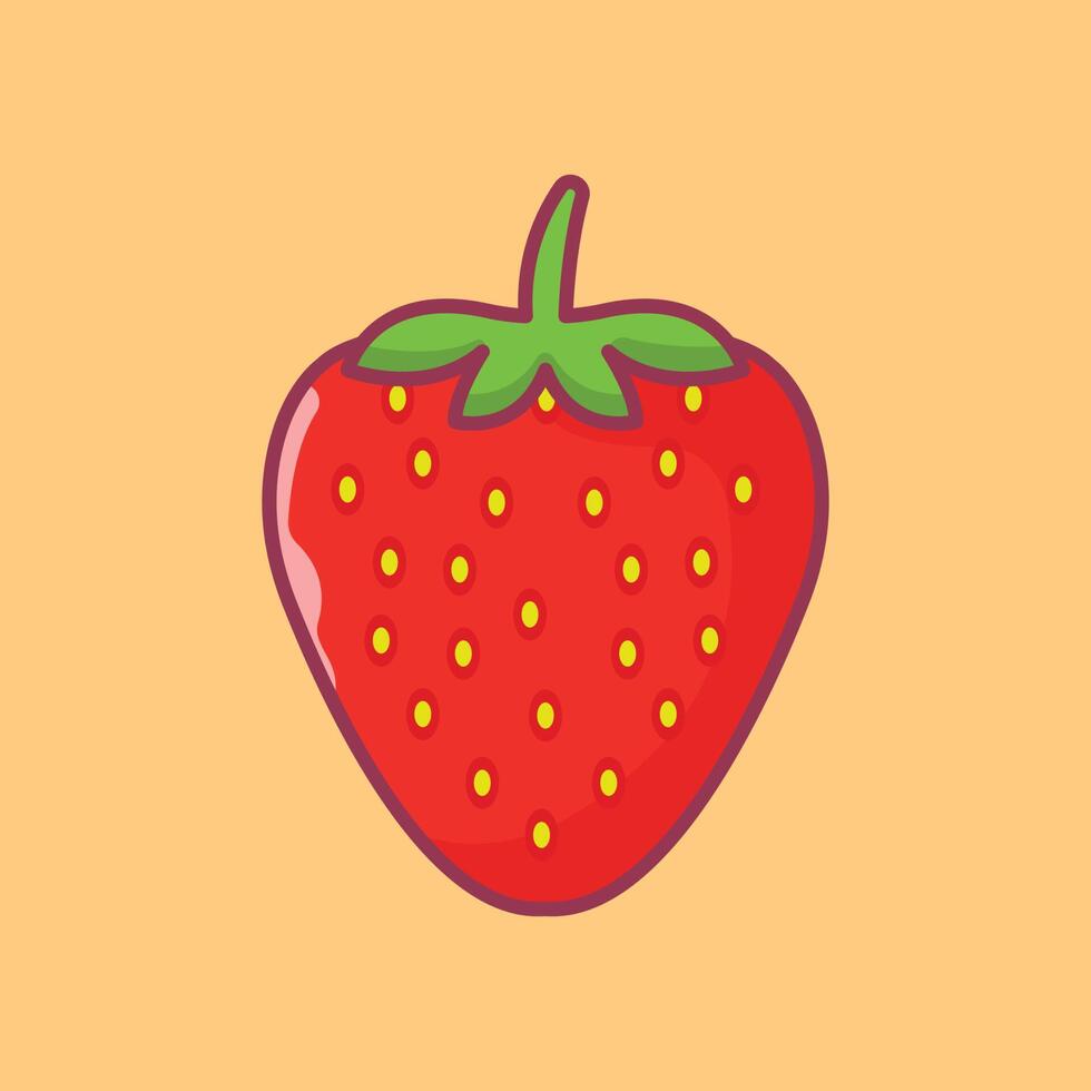 strawberry vector illustration on a background.Premium quality symbols.vector icons for concept and graphic design.