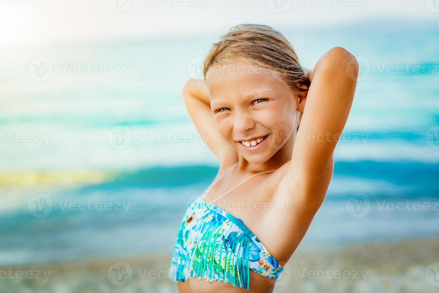 Little Girl On The Beach photo