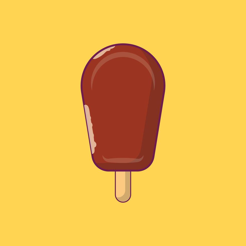 ilustración de vector de helado en un fondo. símbolos de calidad premium. iconos vectoriales para concepto y diseño gráfico.