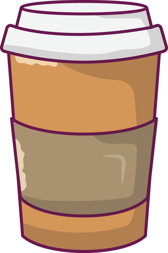 Ilustración de vector de vaso de papel sobre un fondo. Símbolos de calidad premium. Iconos vectoriales para concepto y diseño gráfico.