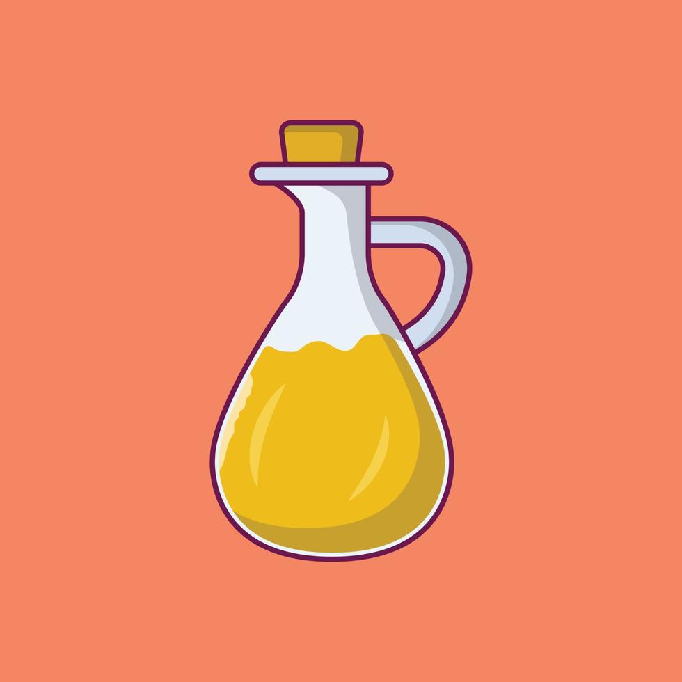 ilustración de vector de jarra de jugo en un fondo. símbolos de calidad premium. iconos vectoriales para concepto y diseño gráfico.