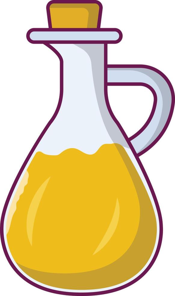 ilustración de vector de jarra de jugo en un fondo. símbolos de calidad premium. iconos vectoriales para concepto y diseño gráfico.