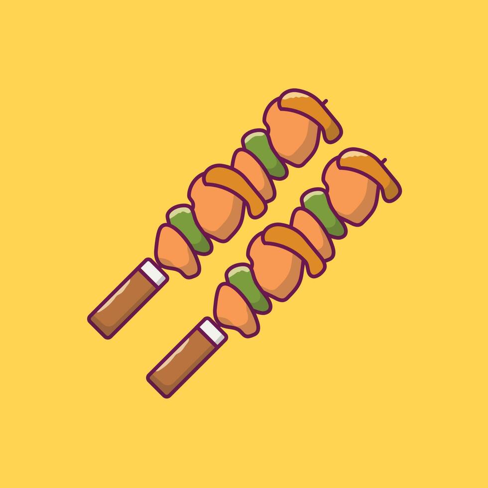 ilustración de vector de barbacoa en un fondo. símbolos de calidad premium. iconos vectoriales para concepto y diseño gráfico.