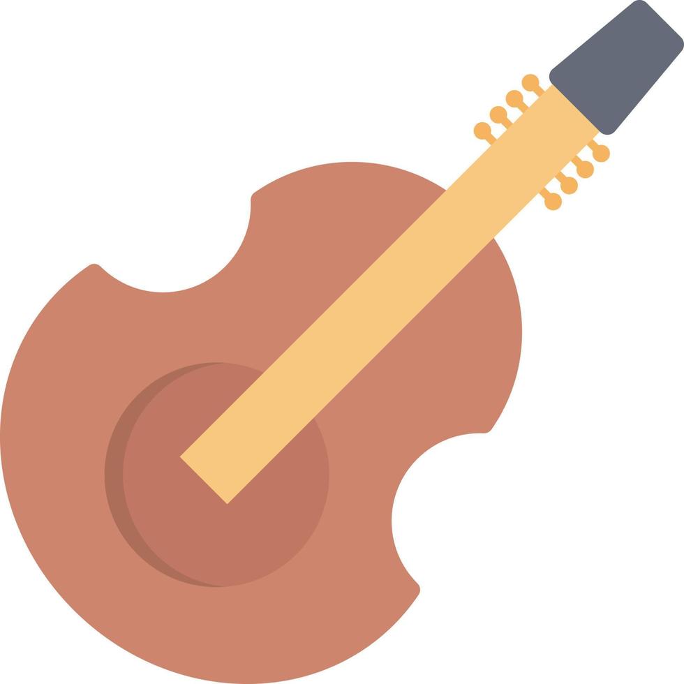 ilustración de vector de guitarra en un fondo. símbolos de calidad premium. iconos vectoriales para concepto y diseño gráfico.