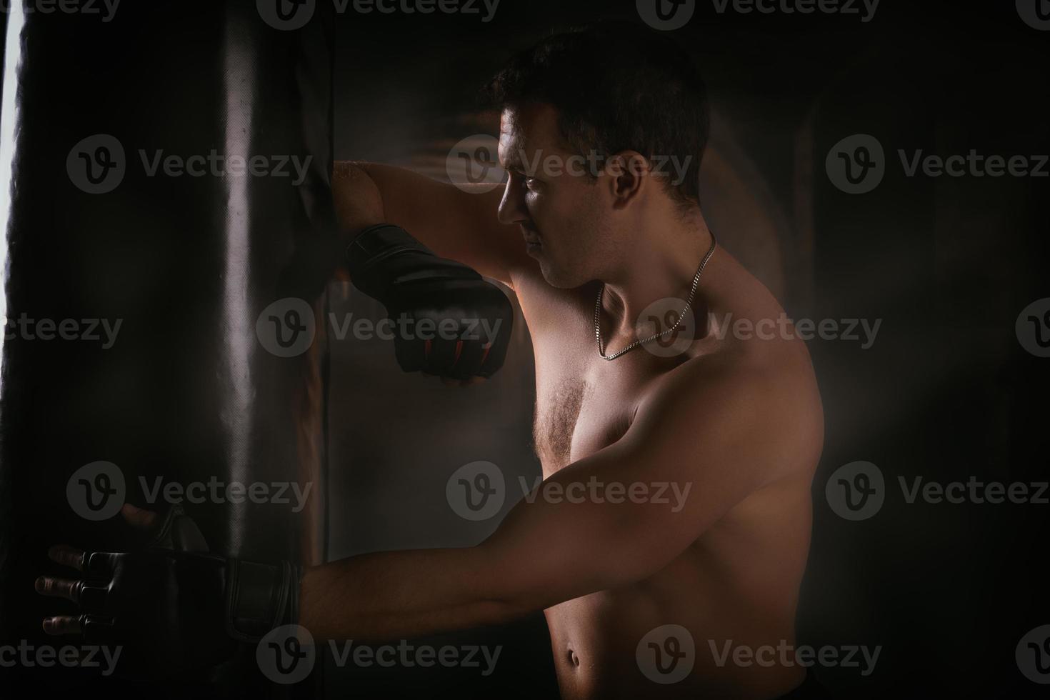 Training On A Punching Bag photo