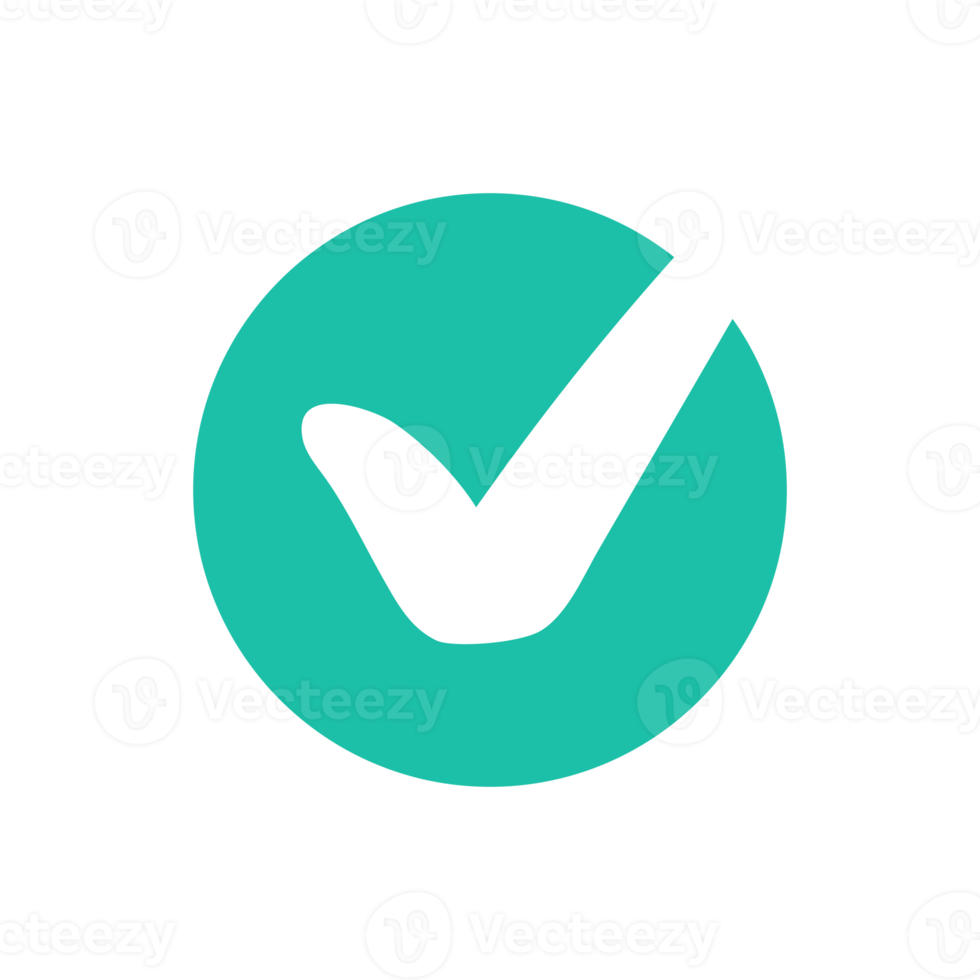 wrong check mark icon long shadow for validation isolated on a white