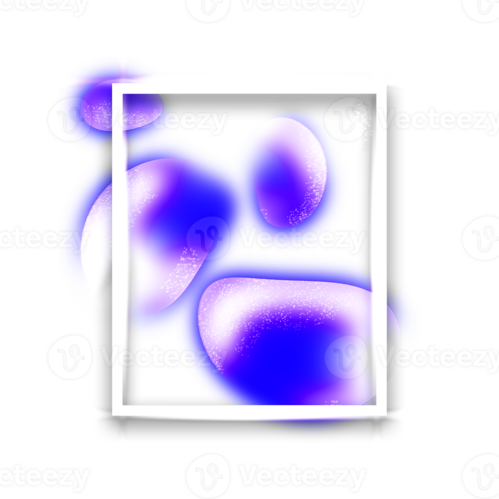 gräns ram med ljus effekt png