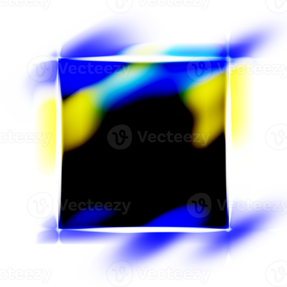 black frame with light effect png
