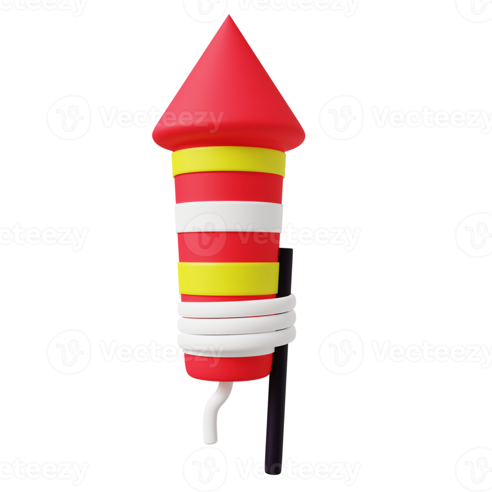 3d illustration of firework png