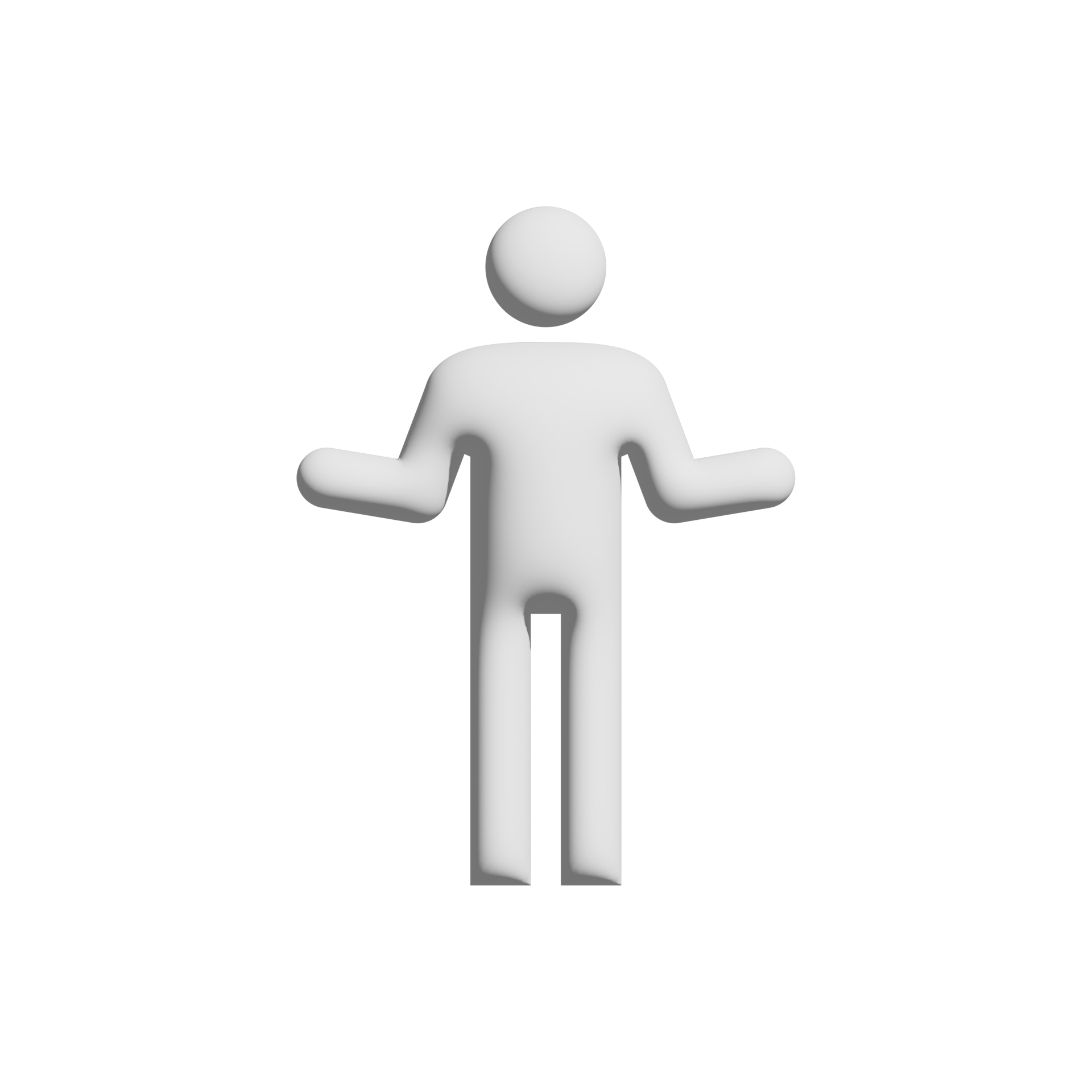 A man talking icon 3d design for application and website presentation