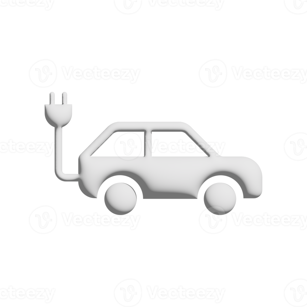 conception 3d d'icône de chargeur de batterie de voiture pour l'application et la présentation de site Web png