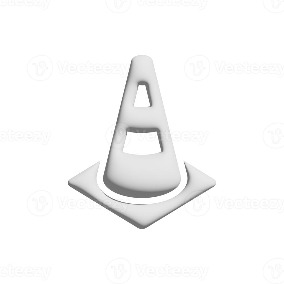 Free Traffic cone icon 3d design for application and website
