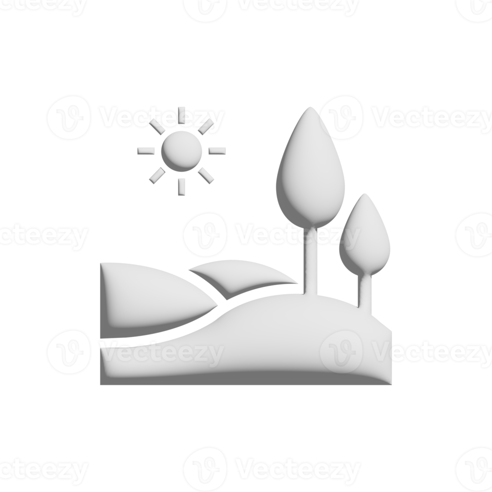 duidelijk en zon icoon 3d ontwerp voor toepassing en website presentatie png