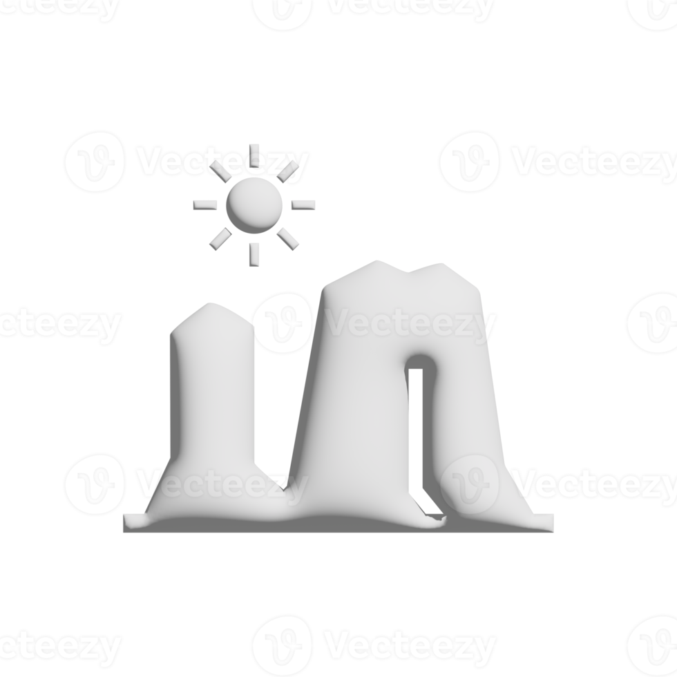 Plateau icon 3d design for application and website presentation png