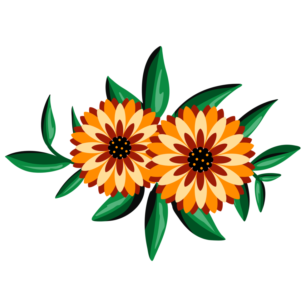 Sunflower Bouquet Illustration png