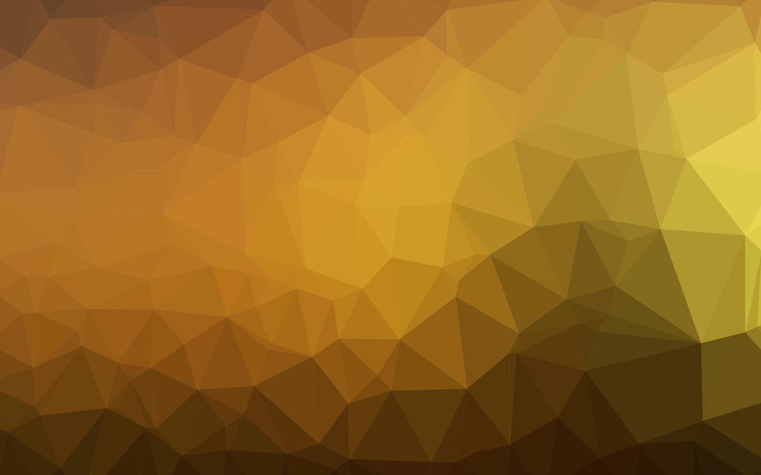 Dark Yellow, Orange vector polygonal pattern.