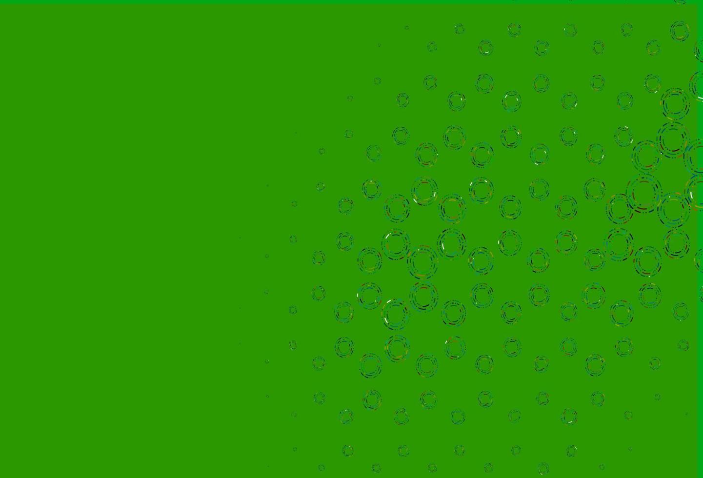 Light multicolor, rainbow vector background with bubbles.