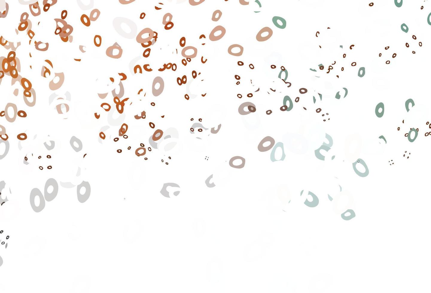 Light Orange vector background with bubbles.