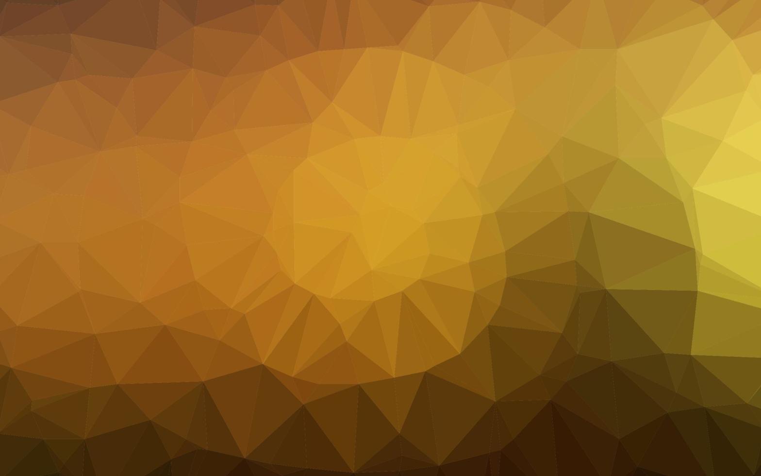 Dark Yellow, Orange vector low poly cover.