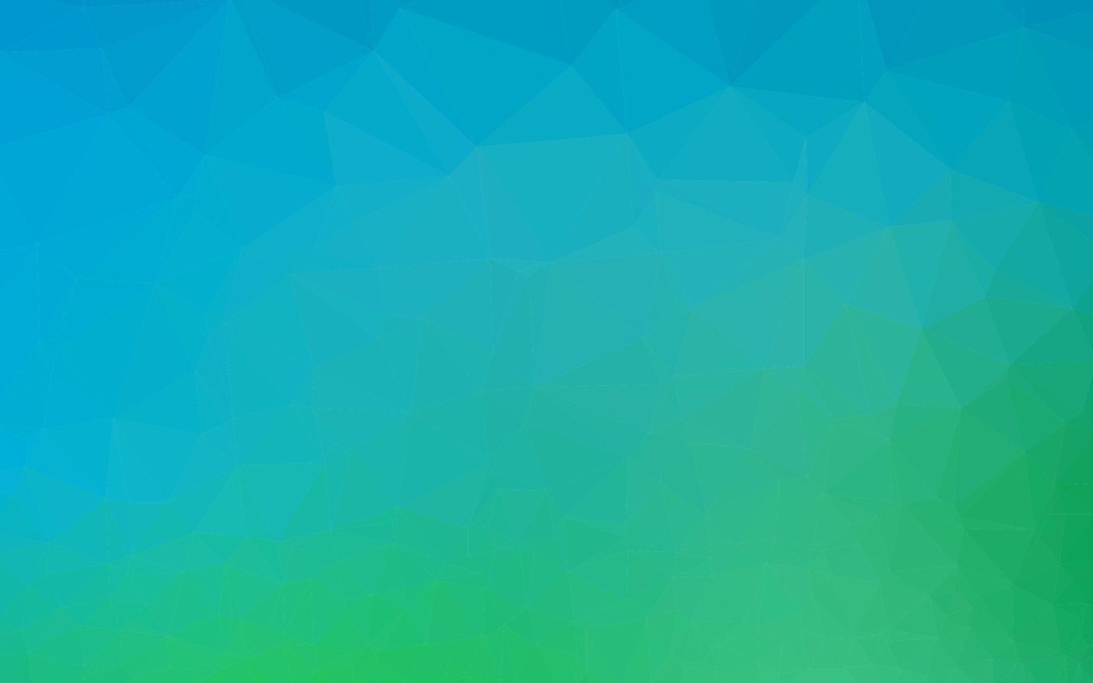 Light Blue, Green vector shining triangular template.