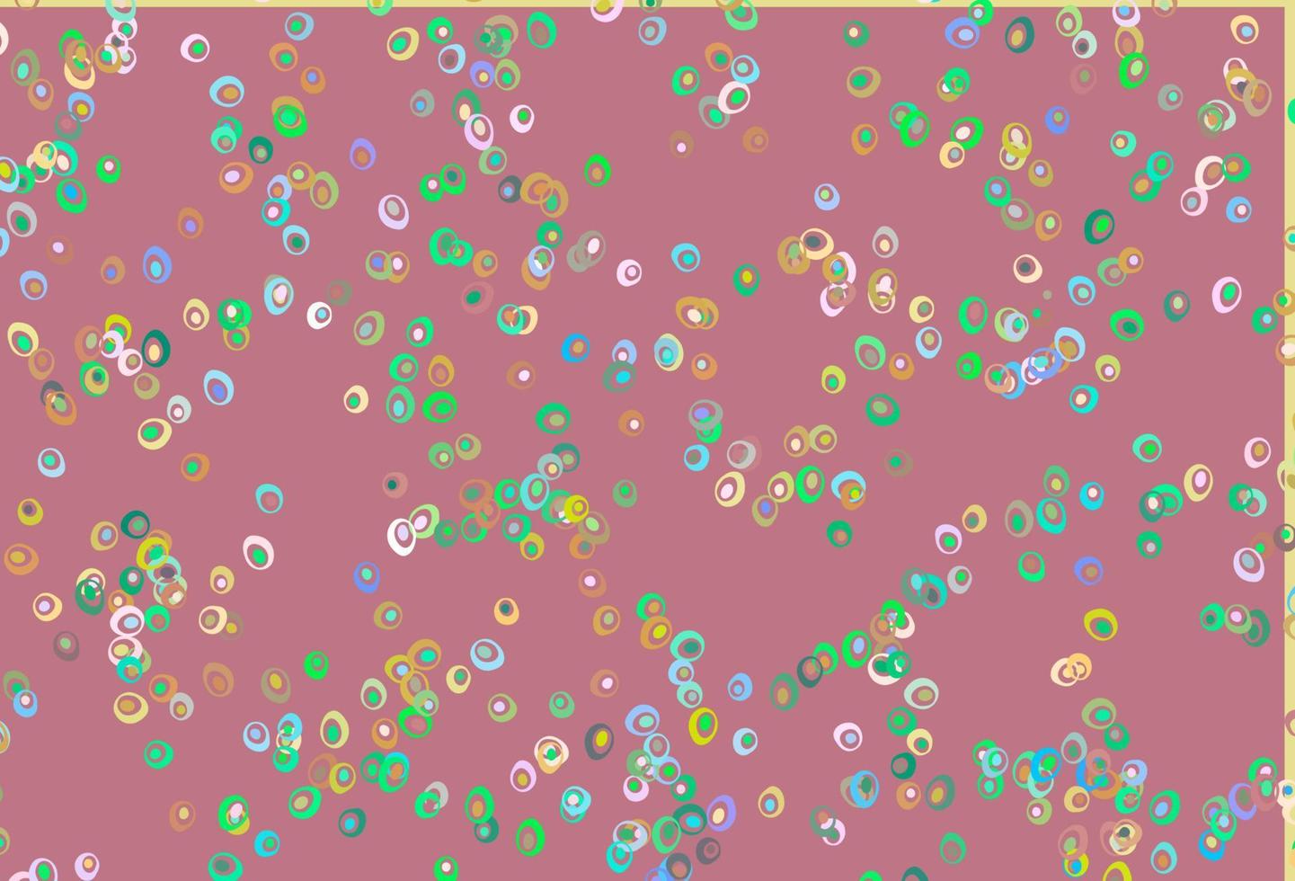 Light Multicolor, Rainbow vector background with bubbles.