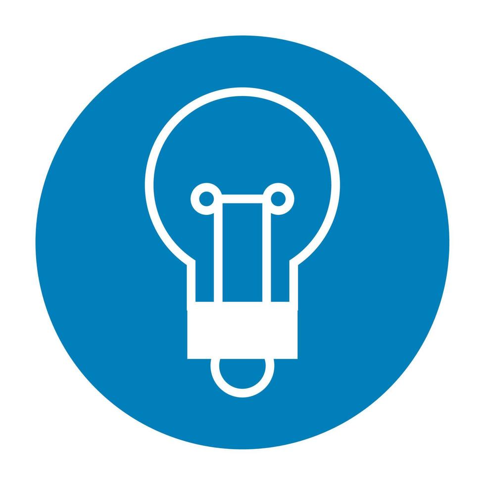 bulb light energy icon vector