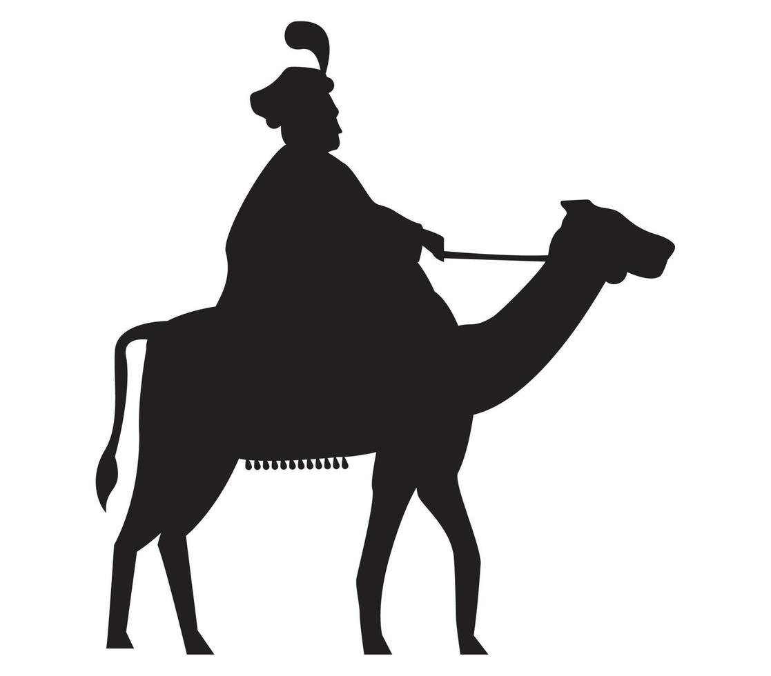 balthazar wise man silhouette vector