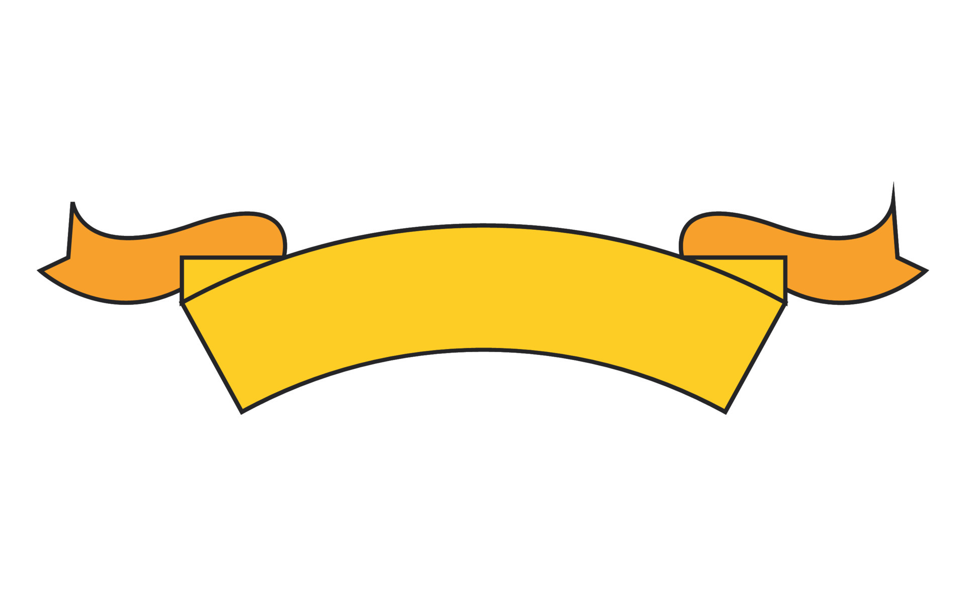 yellow ribbon frame 14070661 Vector Art at Vecteezy