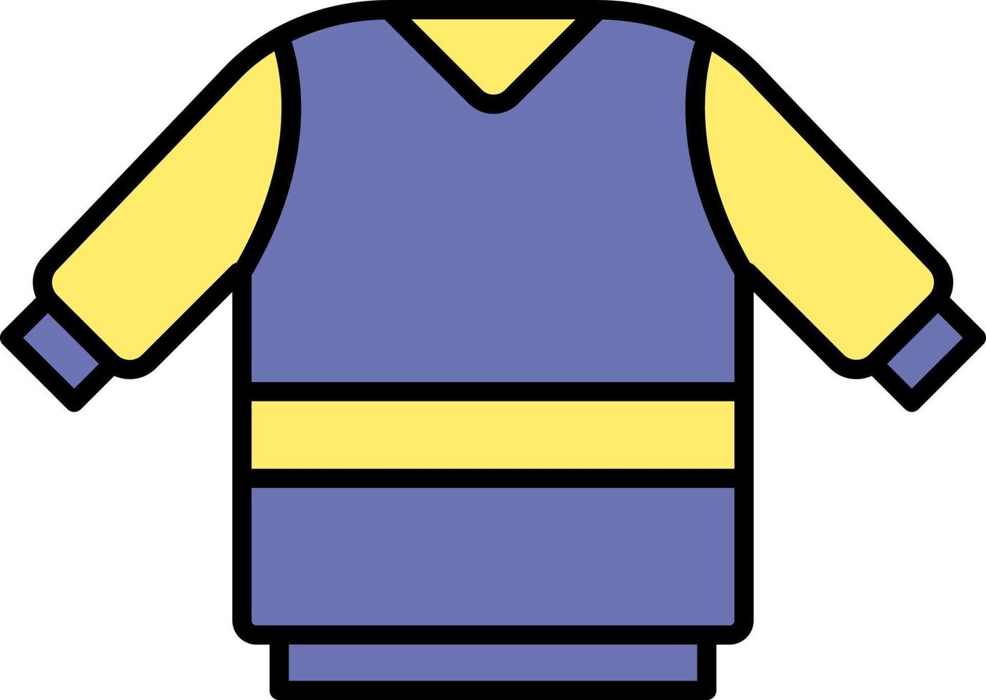 Sweater color icon vector