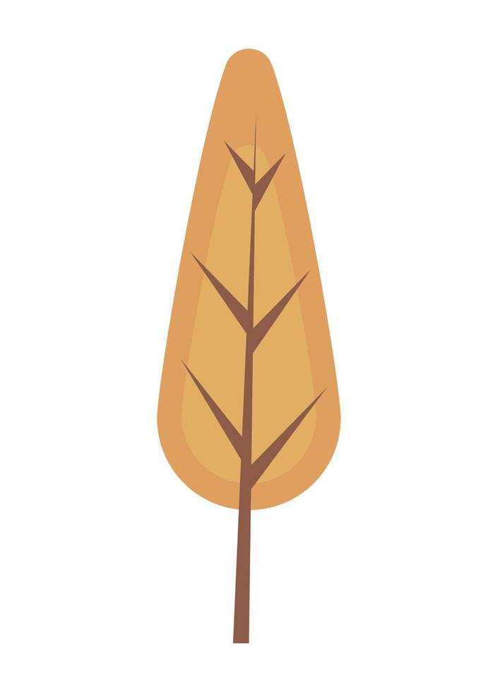 dry leaf autumn season vector
