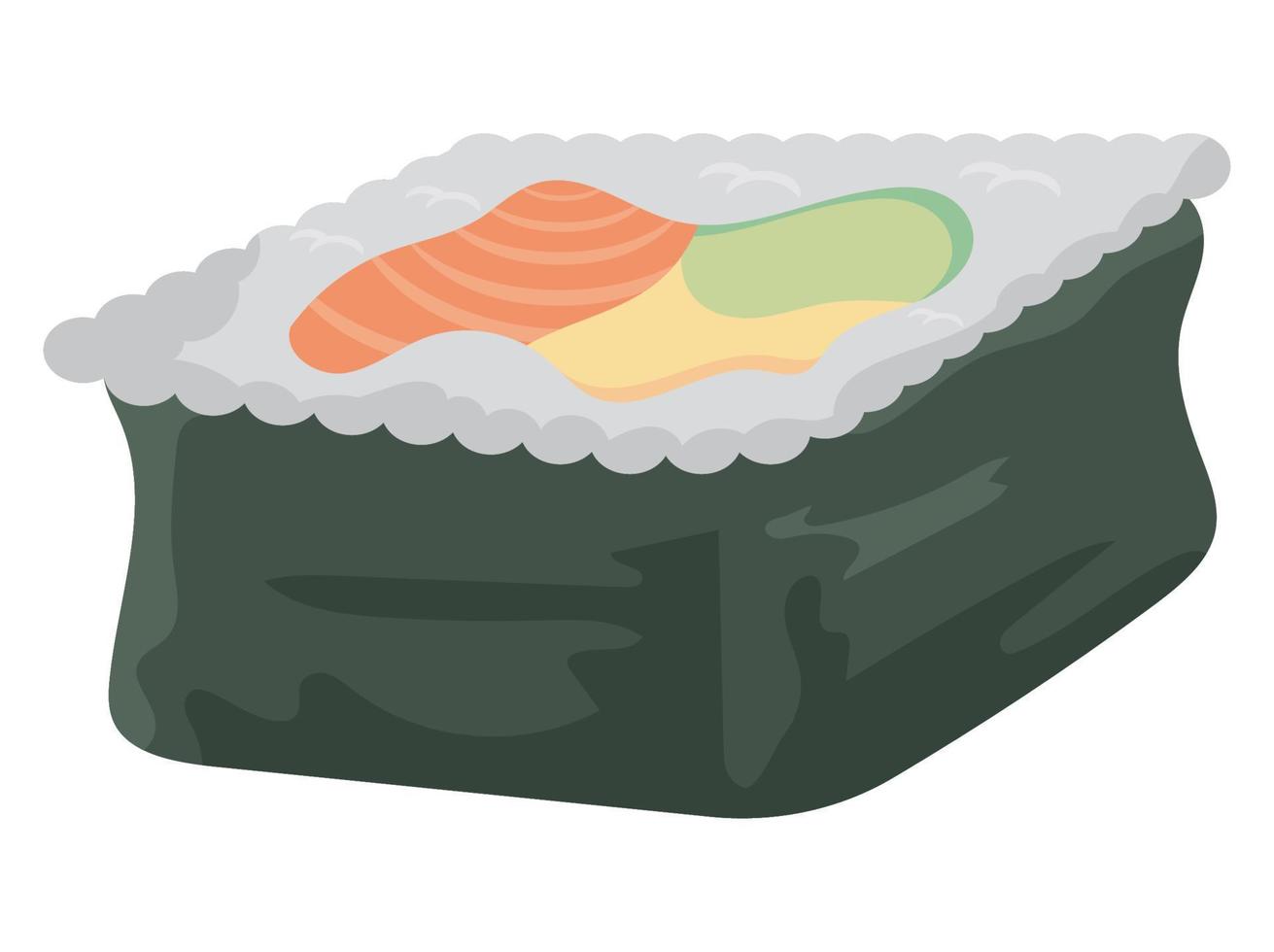 plaza de sushi hosomaki vector